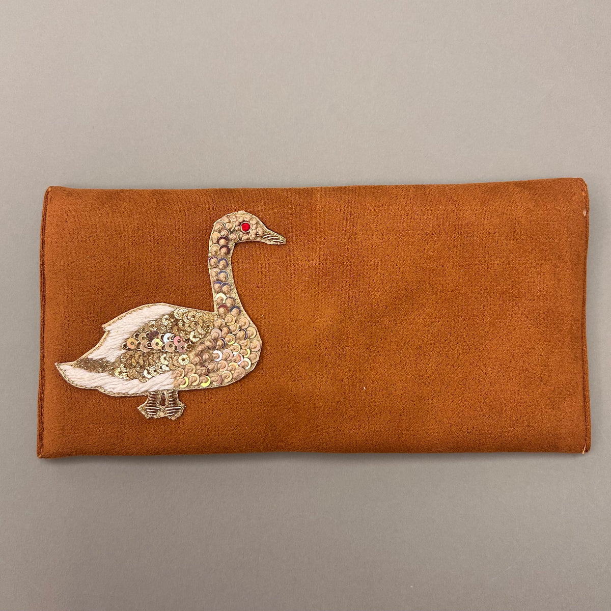 Duck Motif Suede Foam Envelope - Large
