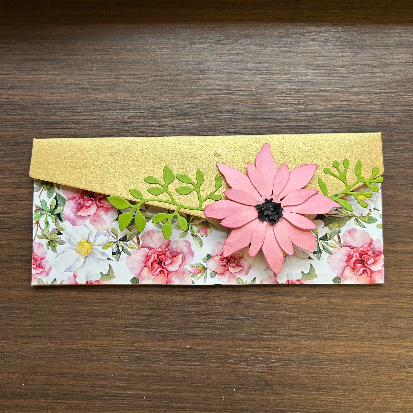 Die Cut Big Floral Envelope