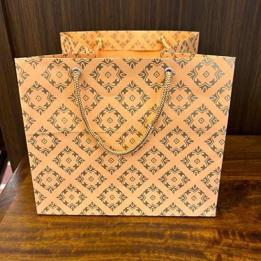Gold Prints Paper Bag - Medium