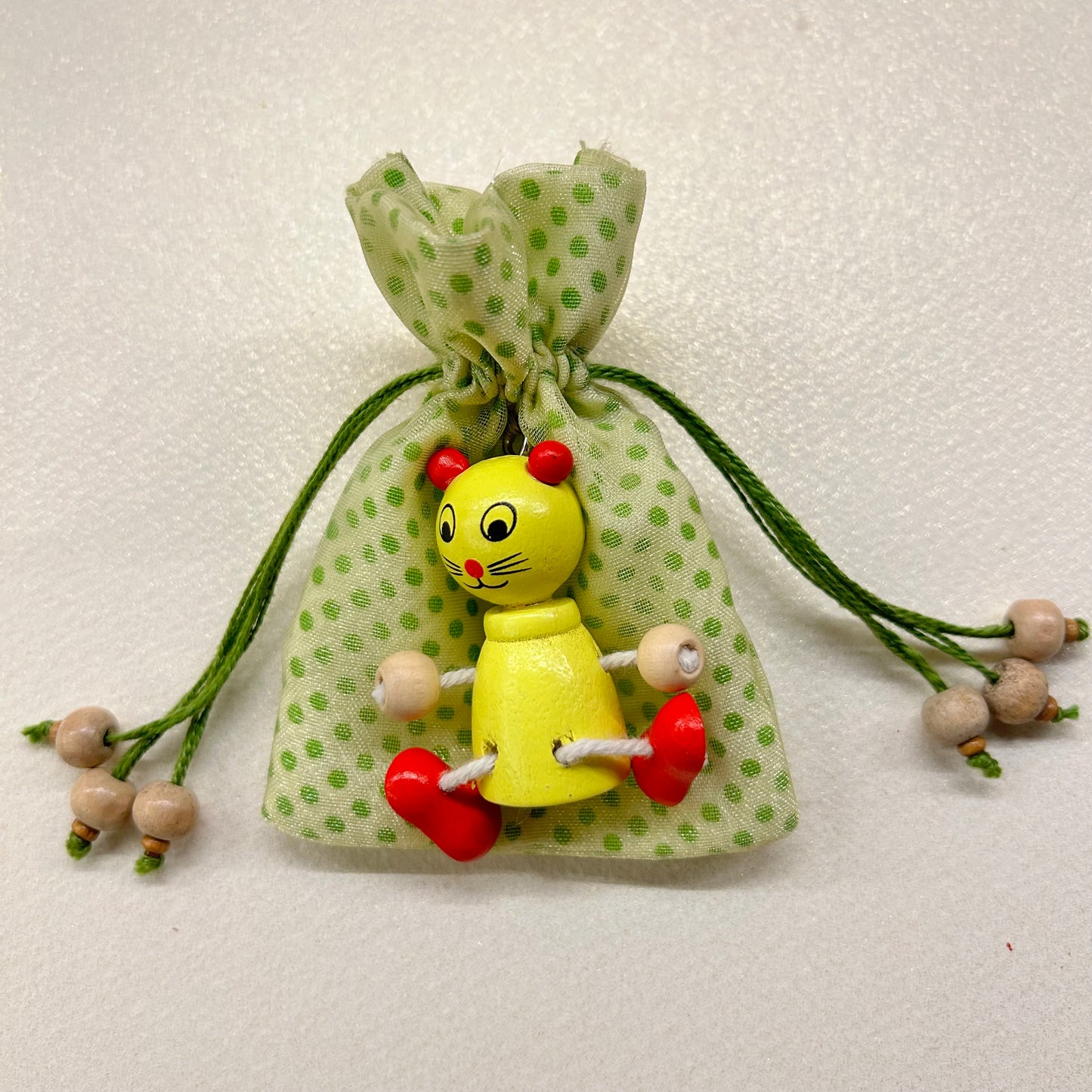 Wooden Motif Coin Bags