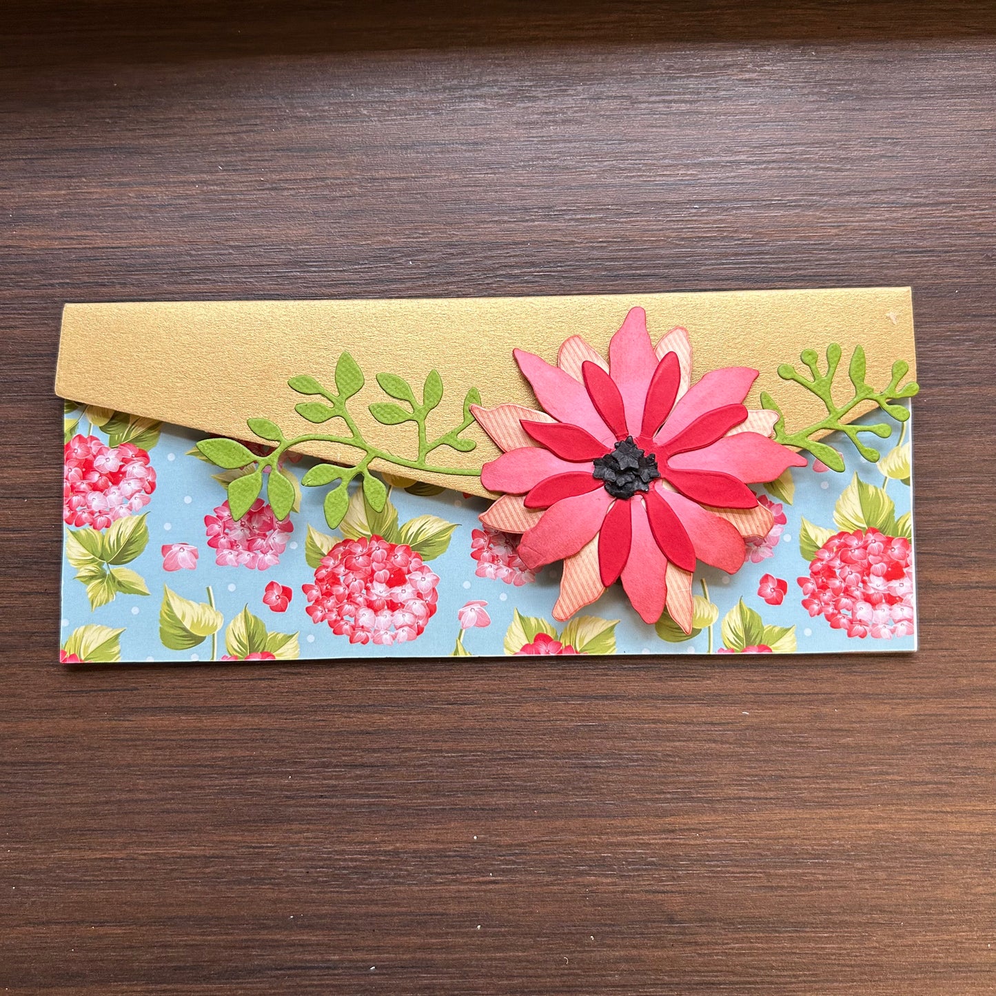 Die Cut Big Floral Envelope