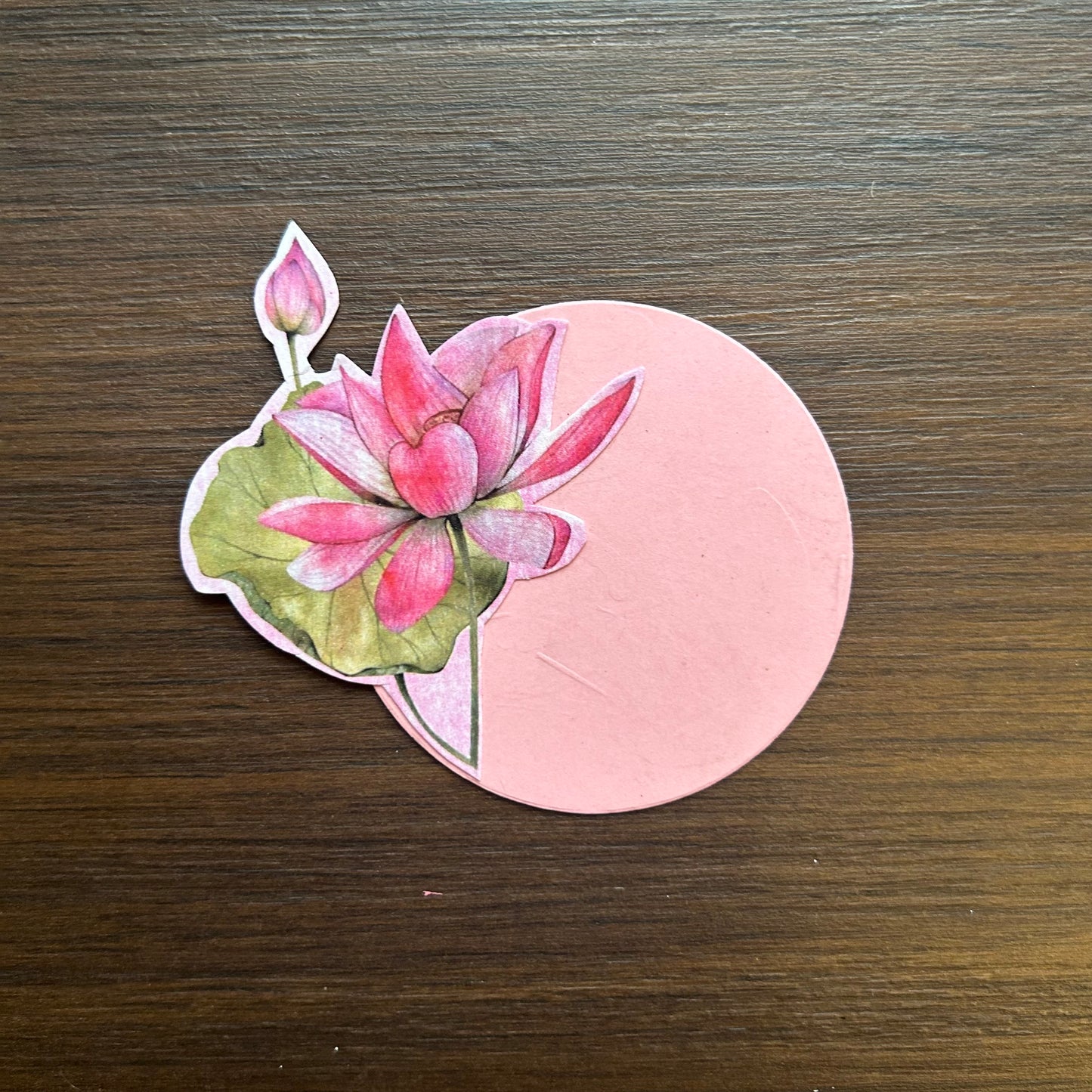 Lotus Flower Round Tags