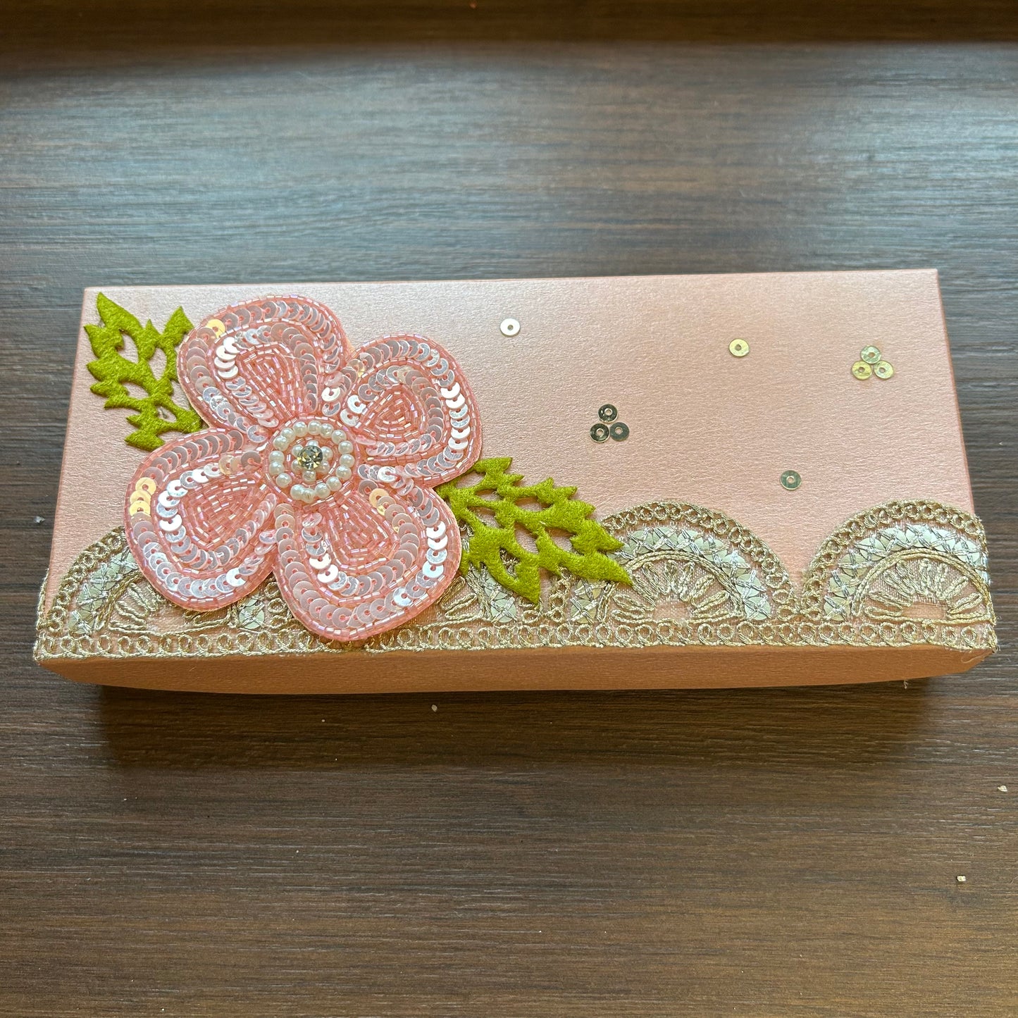 Sequin Flower Box