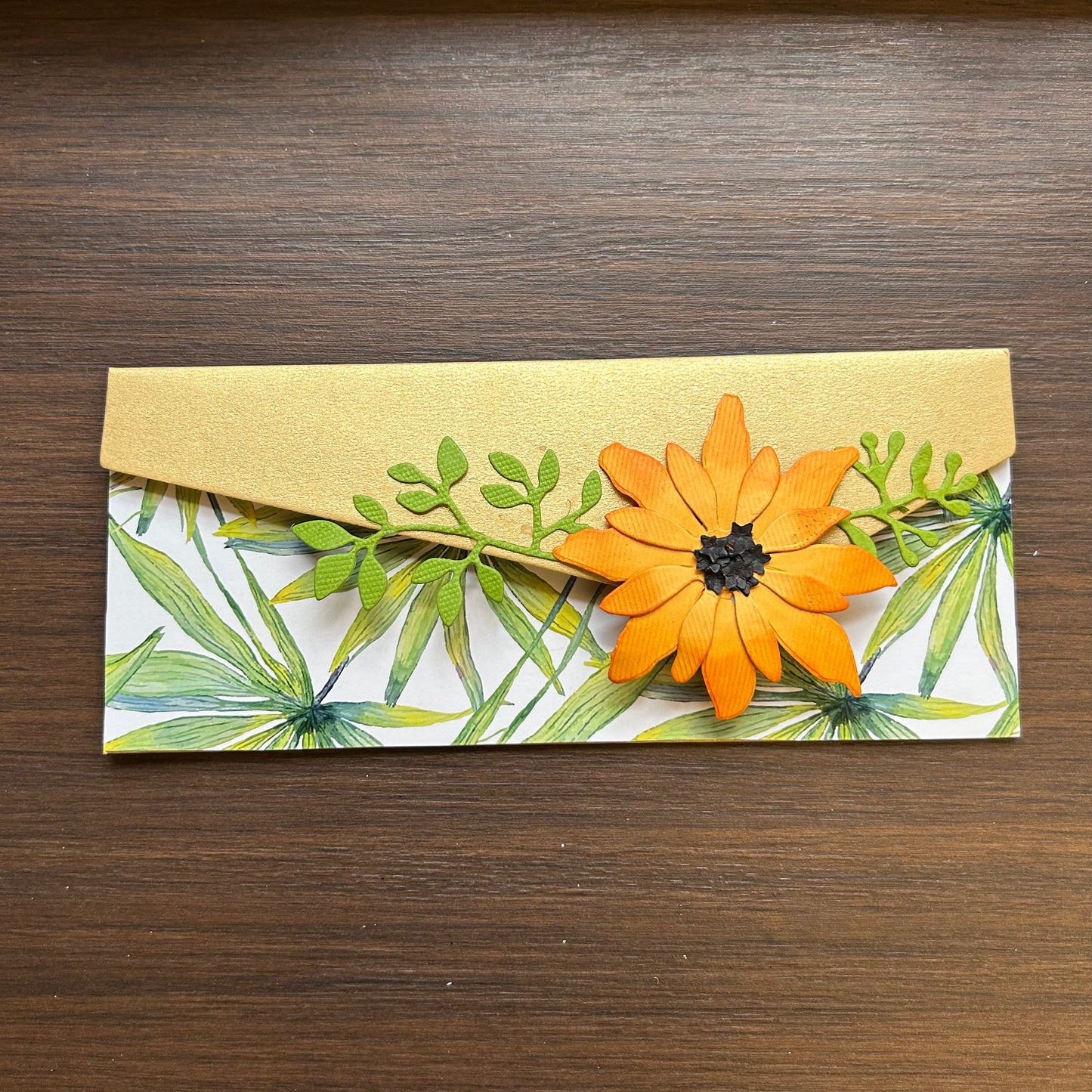 Die Cut Big Floral Envelope