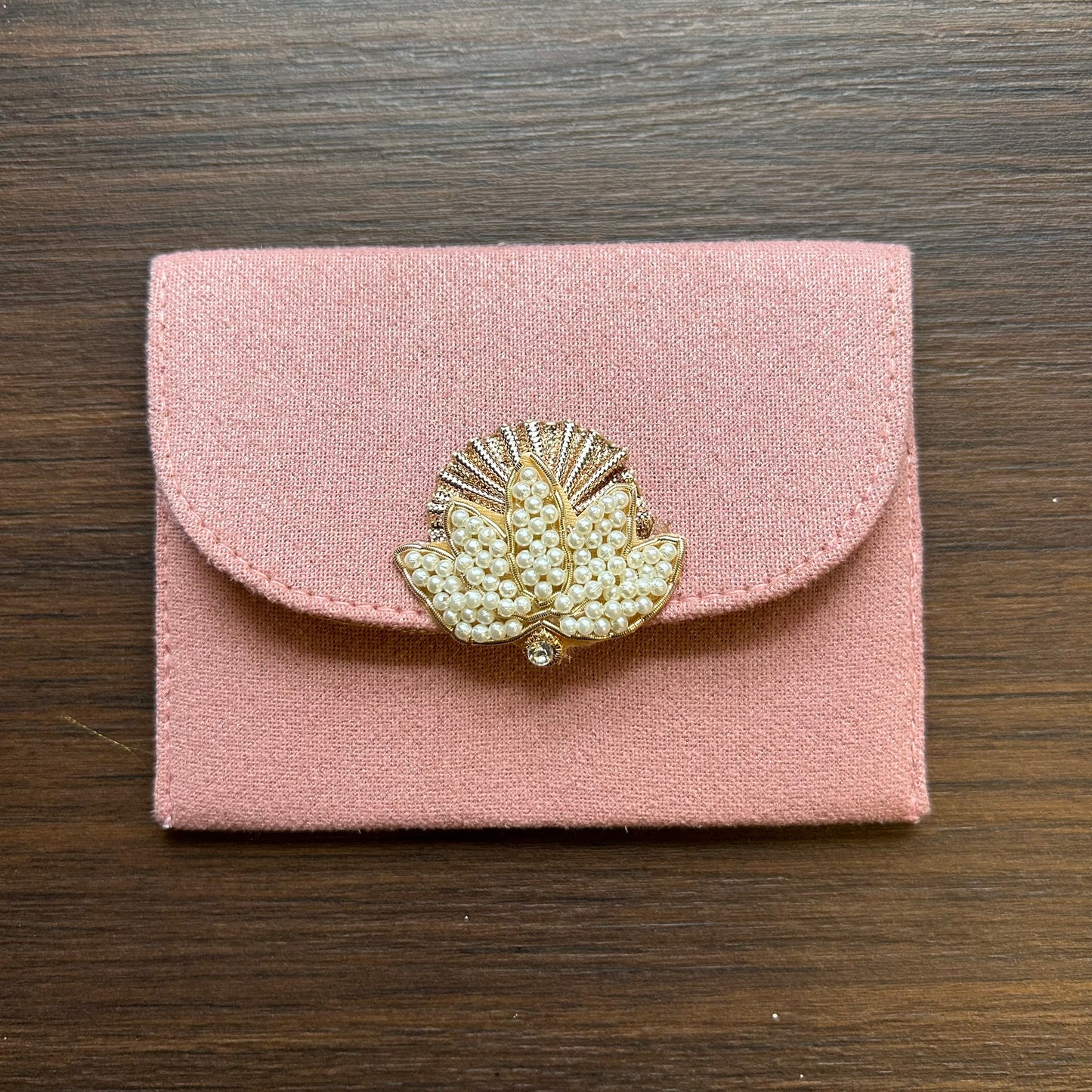 Suede with Lotus flower Envelope - Small