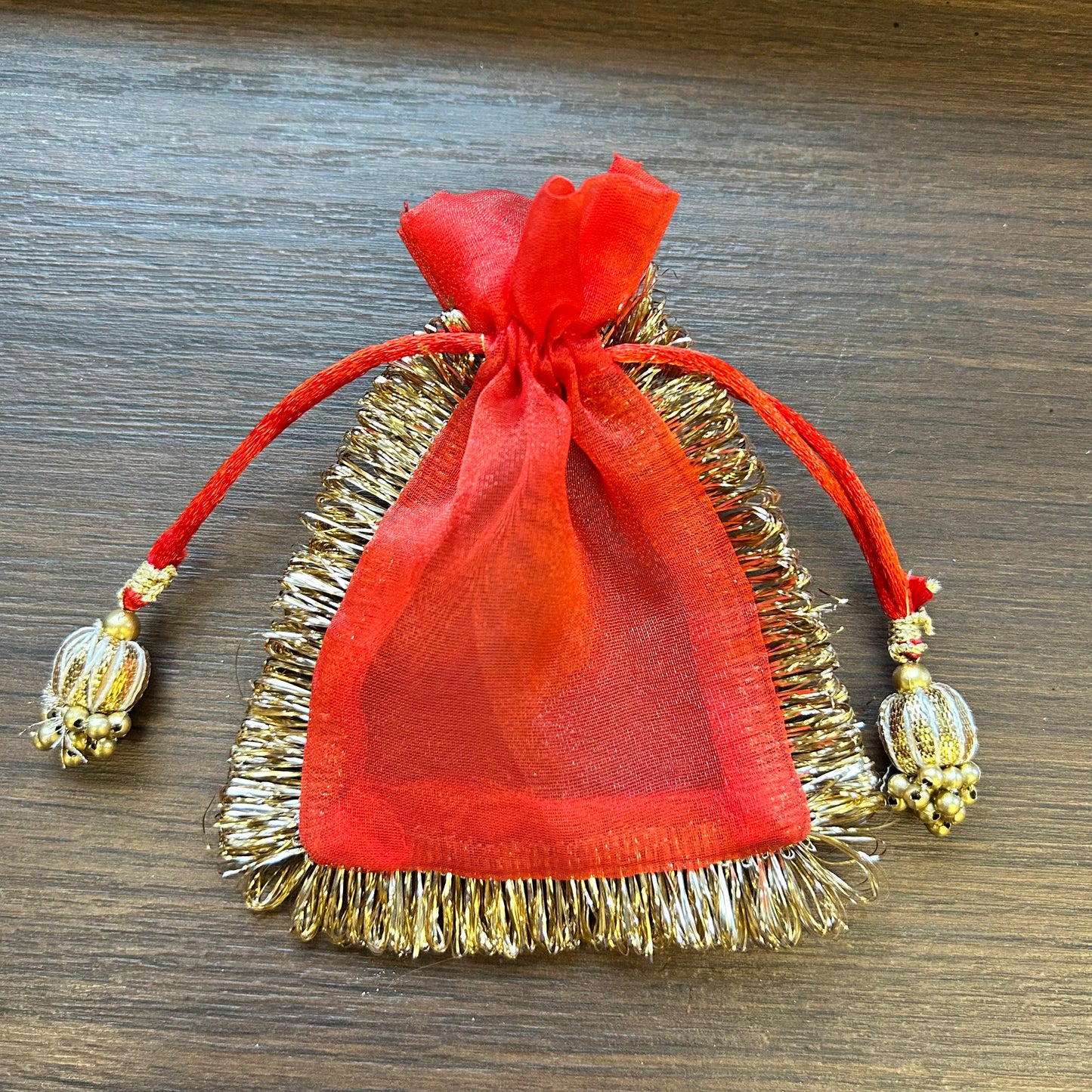 Sheer with Gold Lace Pasa Bags