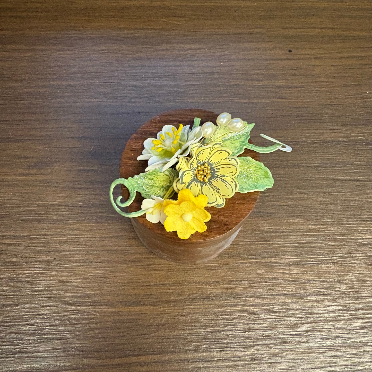 Wooden Ginni Box - Flat Round