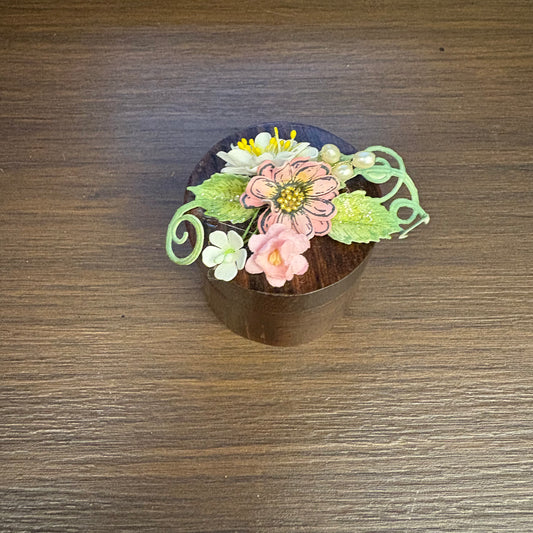 Wooden Ginni Box - Flat Round