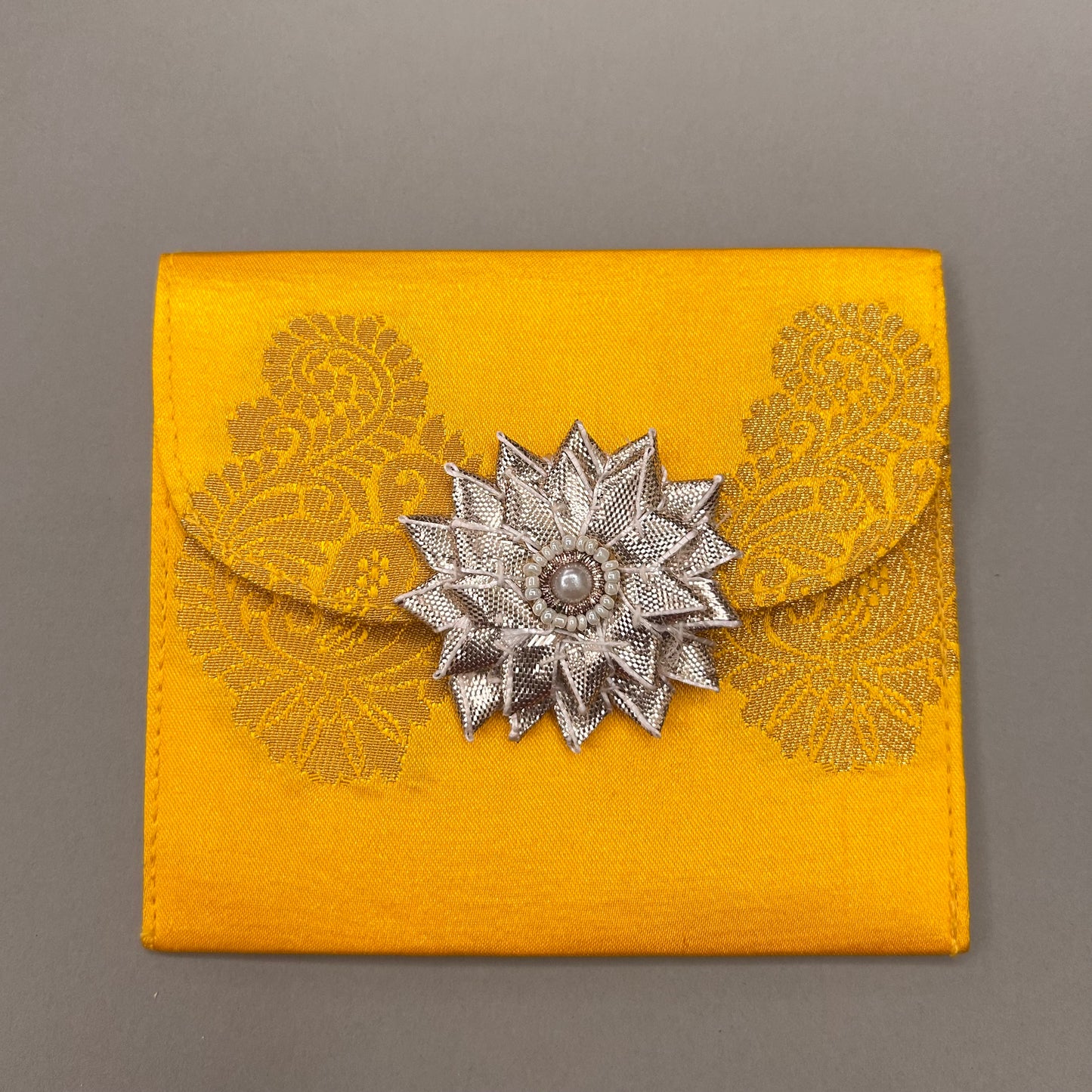 Woven Fabric with star gota - Medium