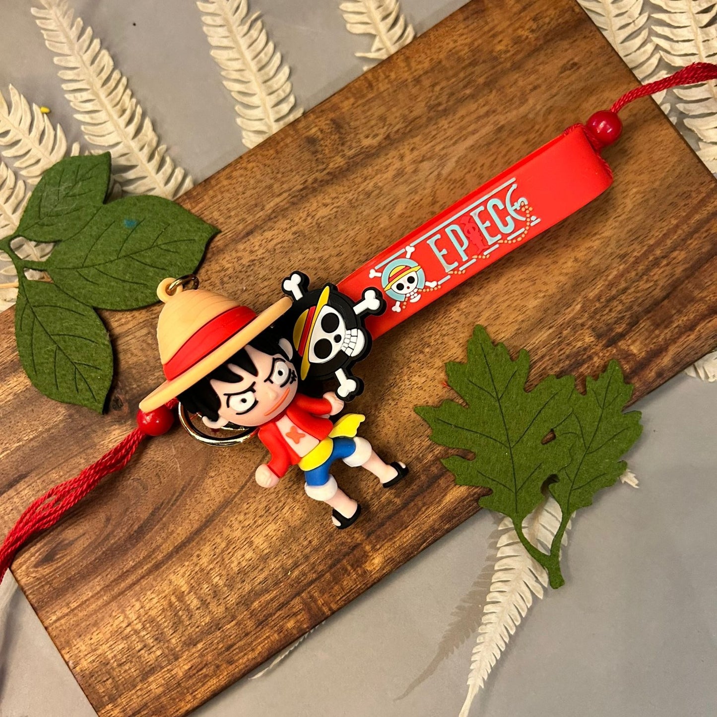 One Piece Rakhi - handcrafted kids' rakhi for boys, design detail | Traditions4u