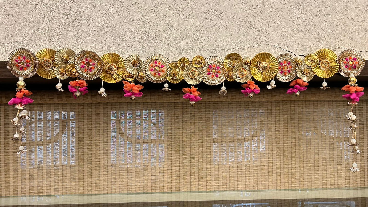 Gota Pink Orange Bandhanwar