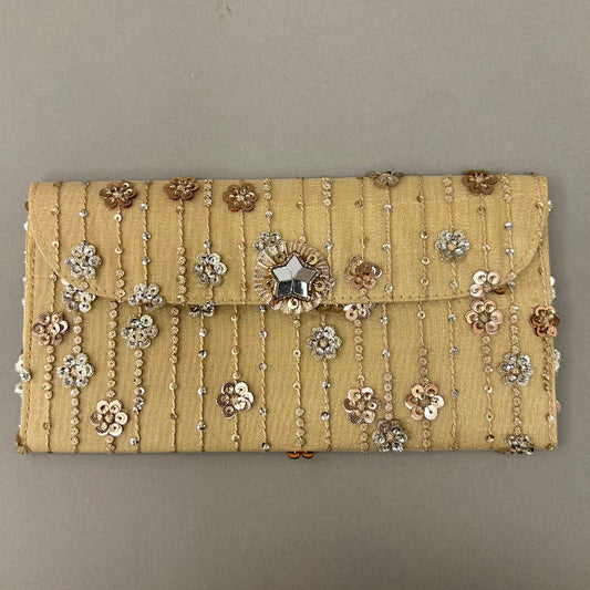 Sequin Flower Fabric Envelope - Large