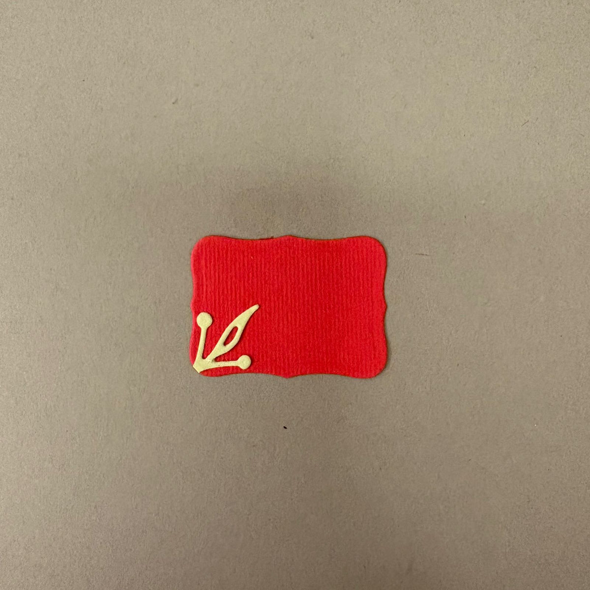 Red Tags With Baby Pink Flowers