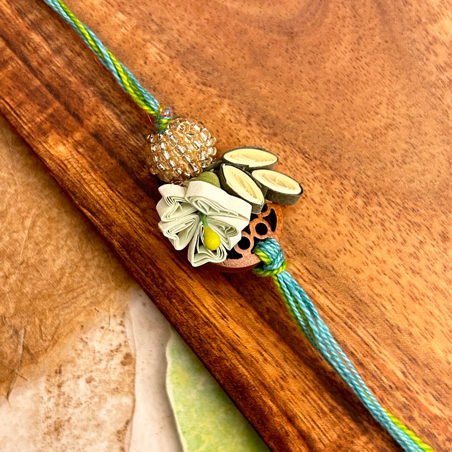 Quill Flower Rakhi
