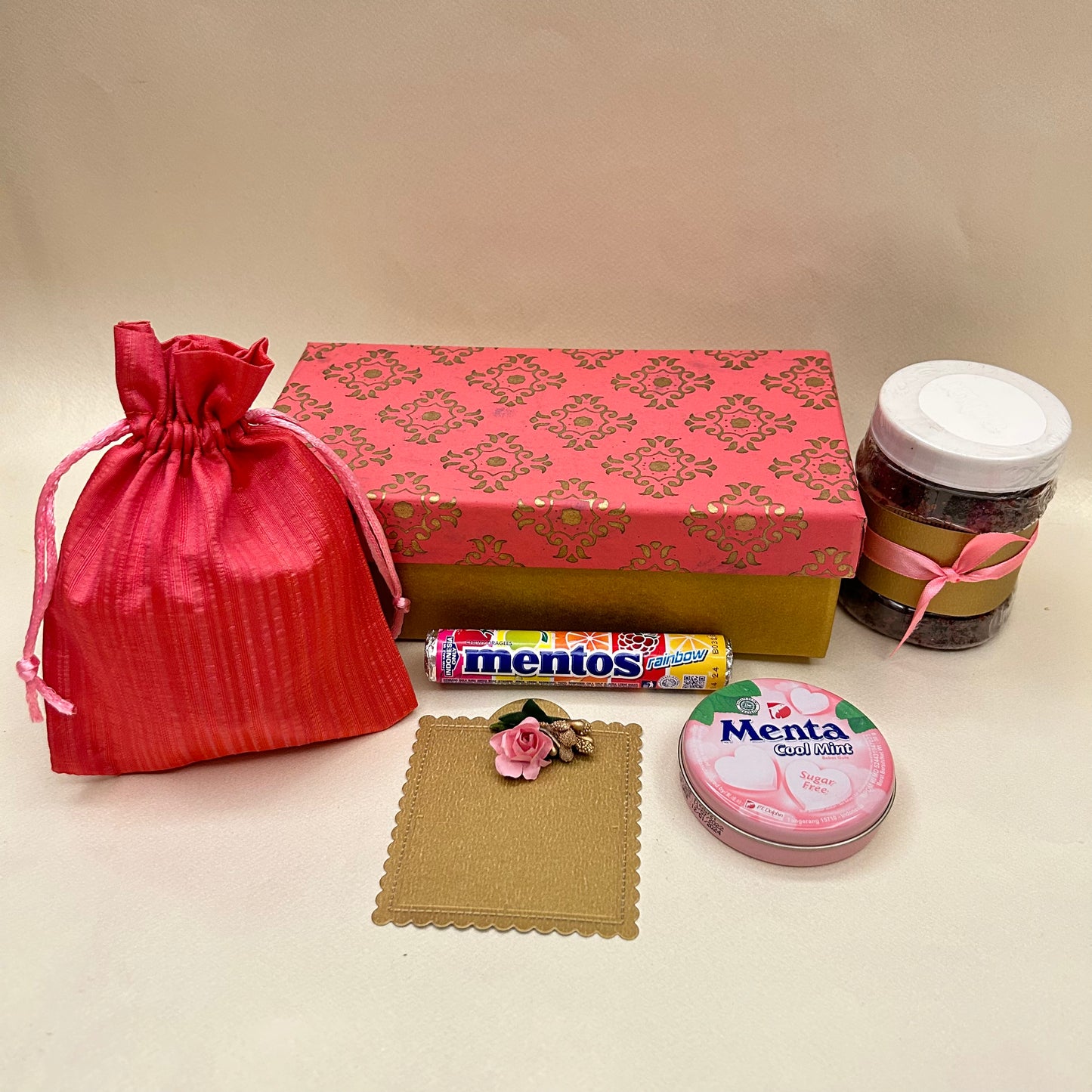 Pink Rectangular Mixed Hamper
