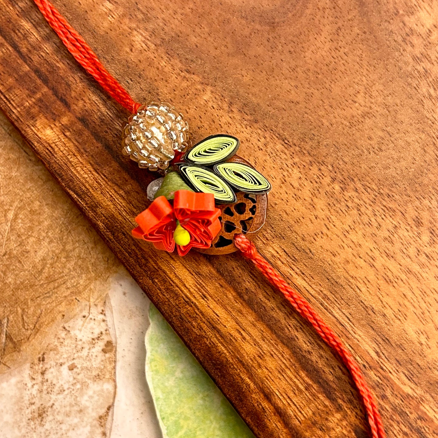 Quill Flower Rakhi