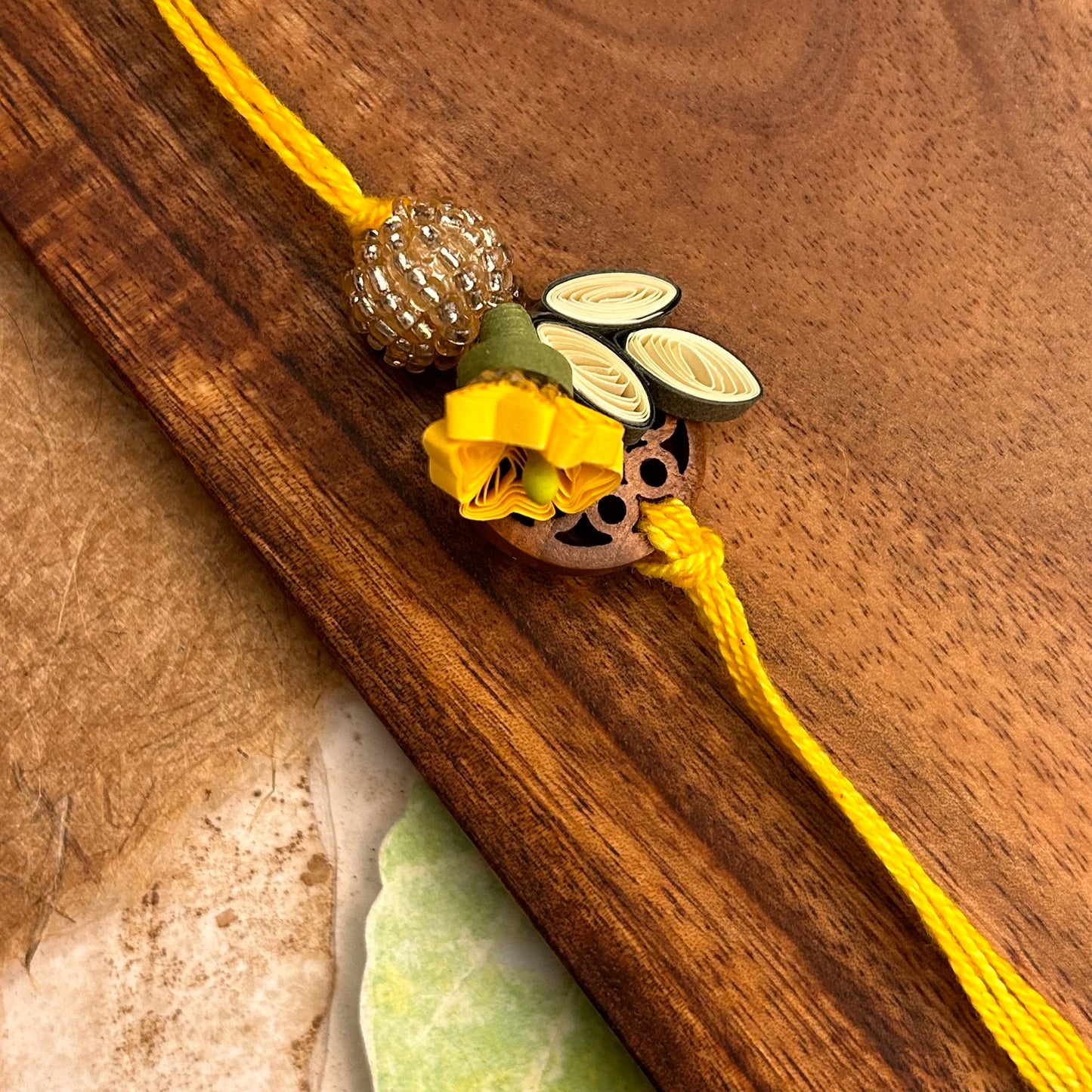 Quill Flower Rakhi