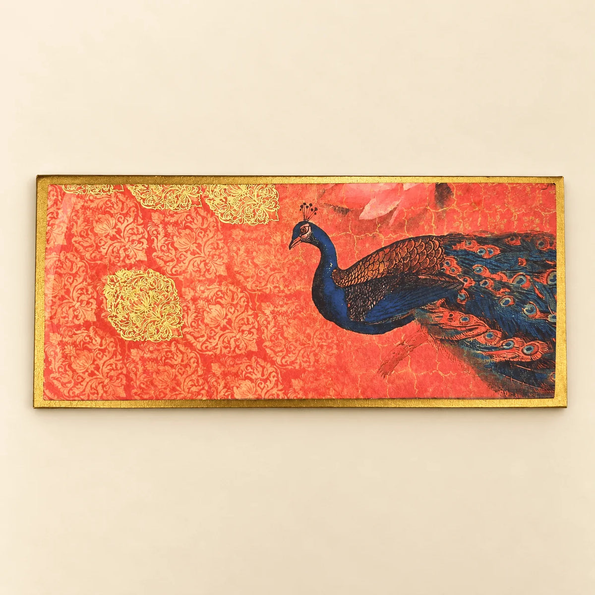 Pink Mosaic Peacock Envelope