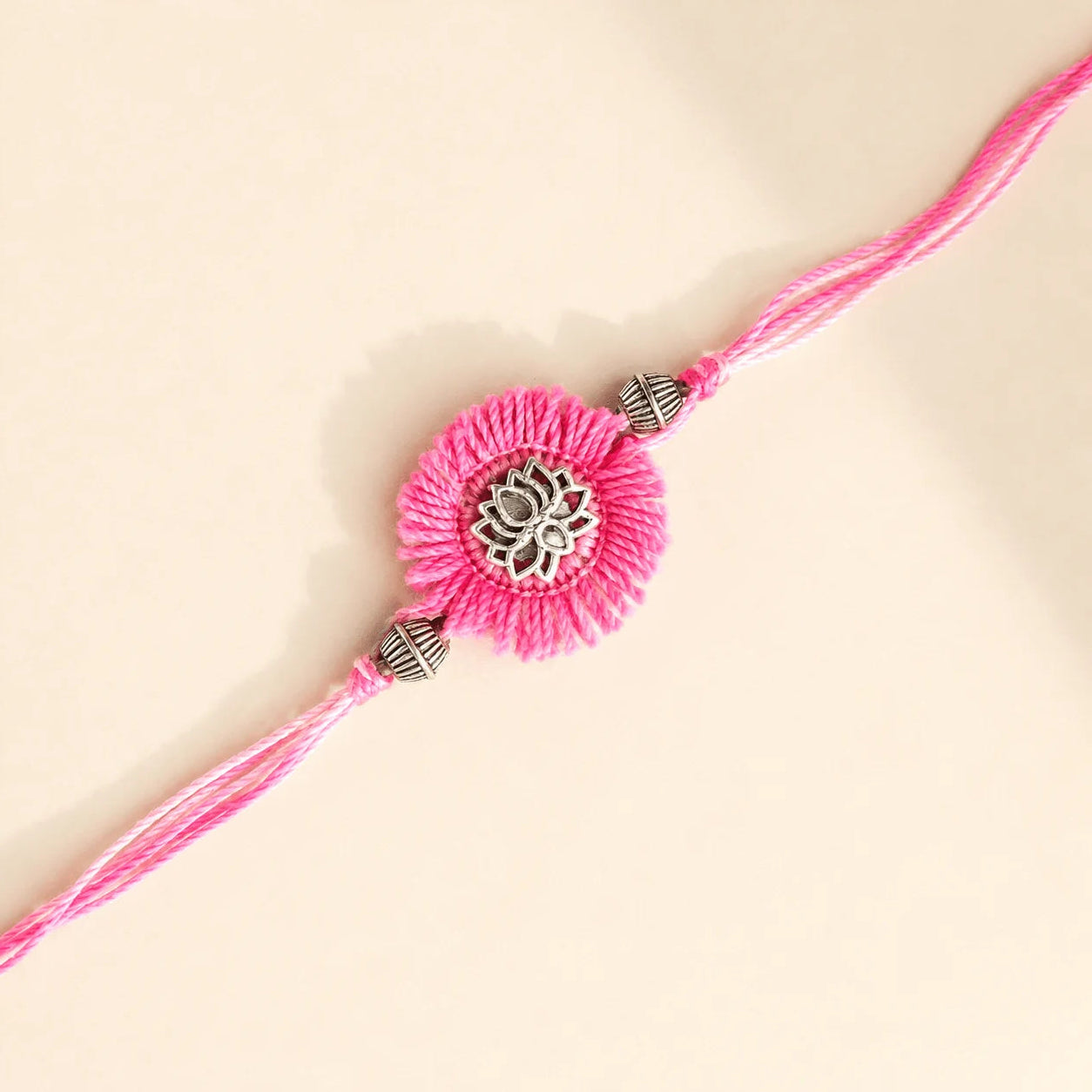 Pink Chakalya with Small Lotus Charm