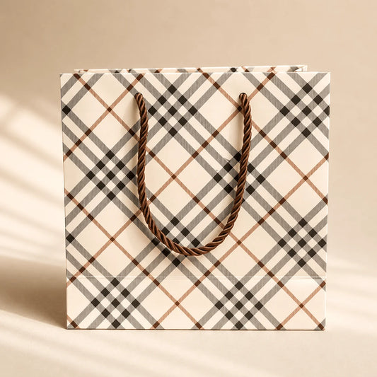 Checkered Gift Bag
