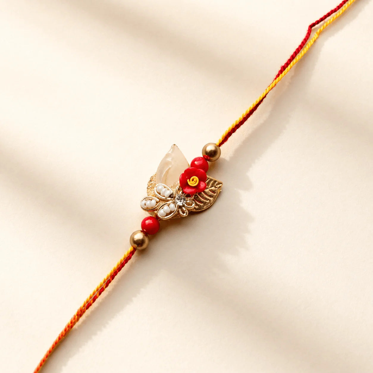 Gold leaf & Red flower Chakalya