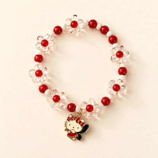 Hello Kitty Charms Bracelet - handcrafted rakhi bracelet for girls | Traditions4u