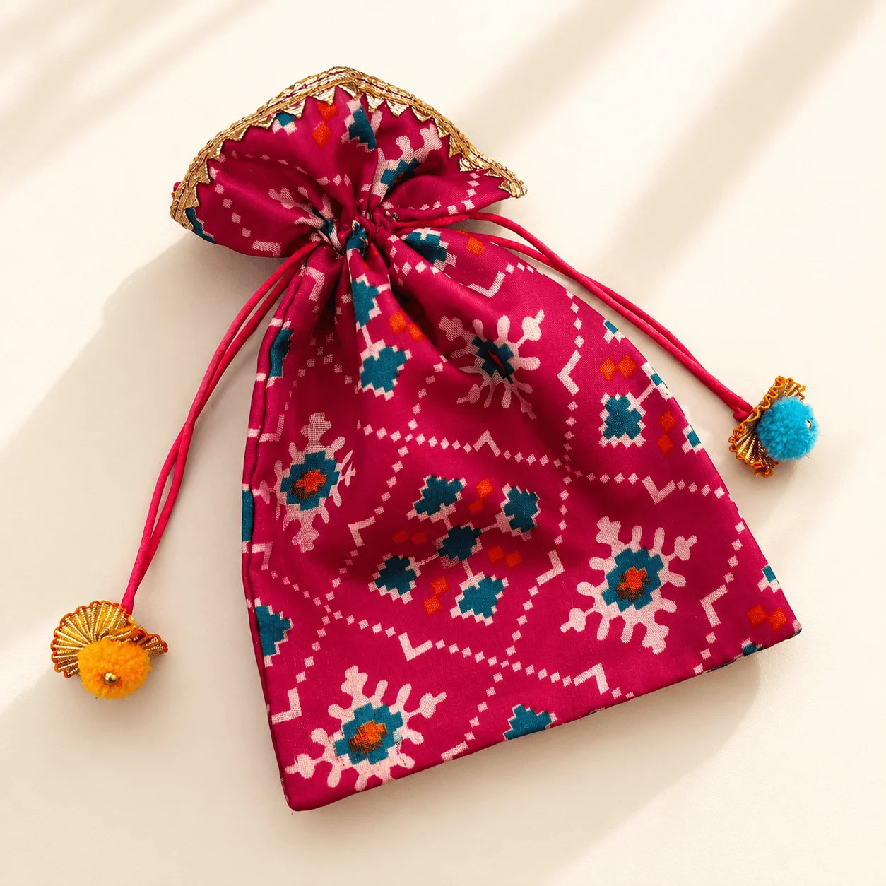 Cotton Patola Bags - Small