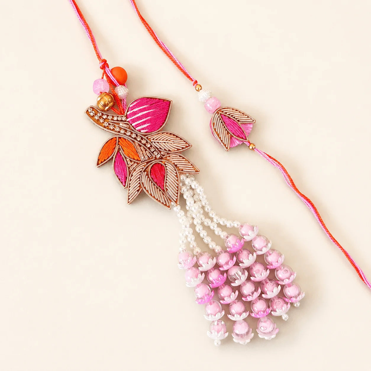 Pink Orange Tulip Flower Set