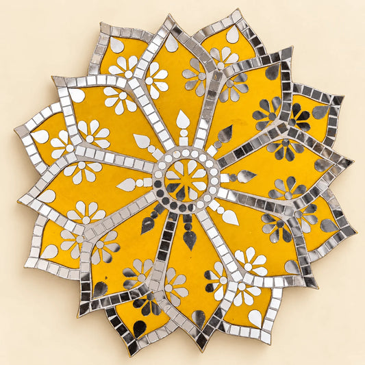 Sharp Flower Rangoli - 15"