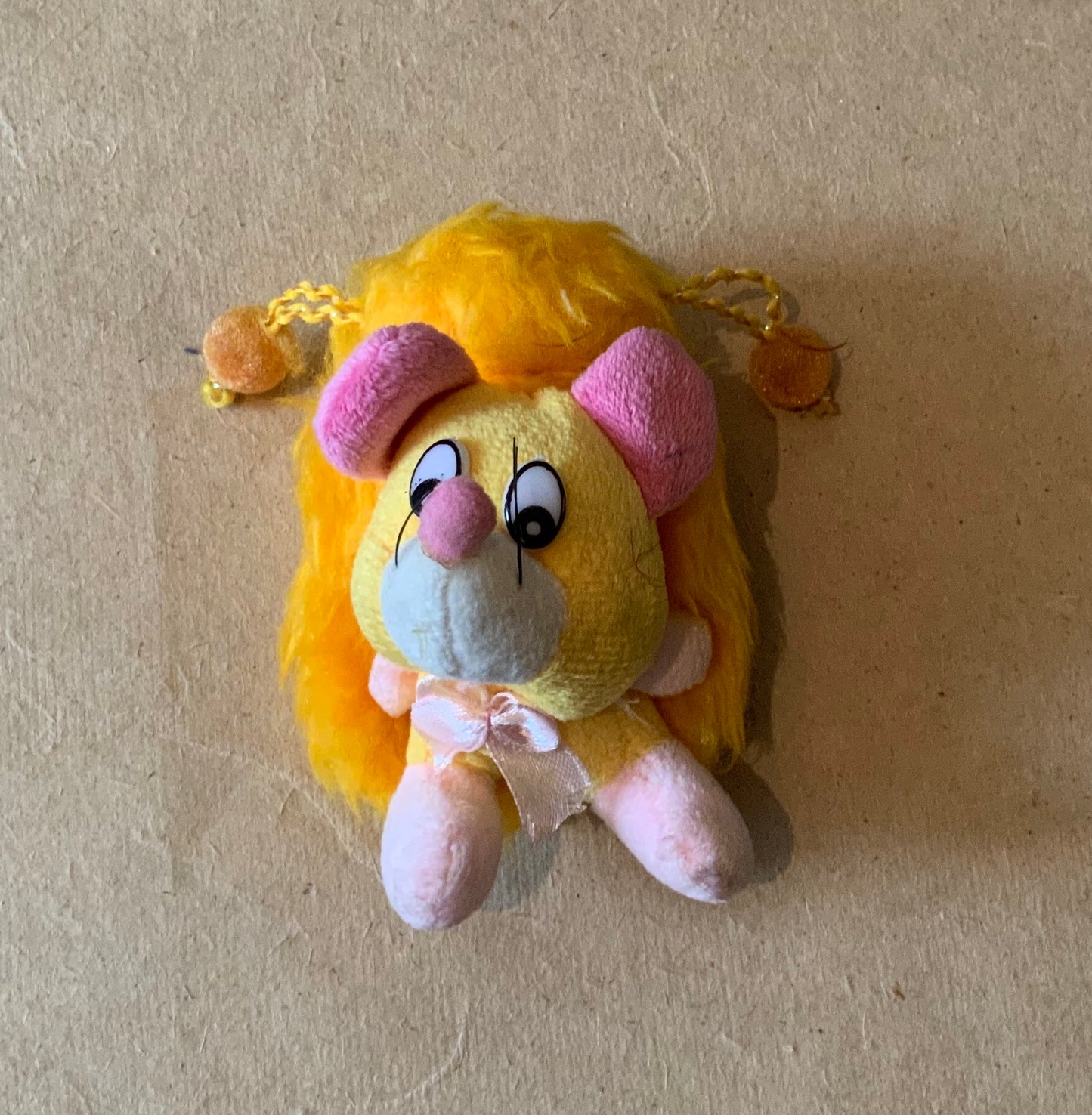 Soft toy coin pouch yellow