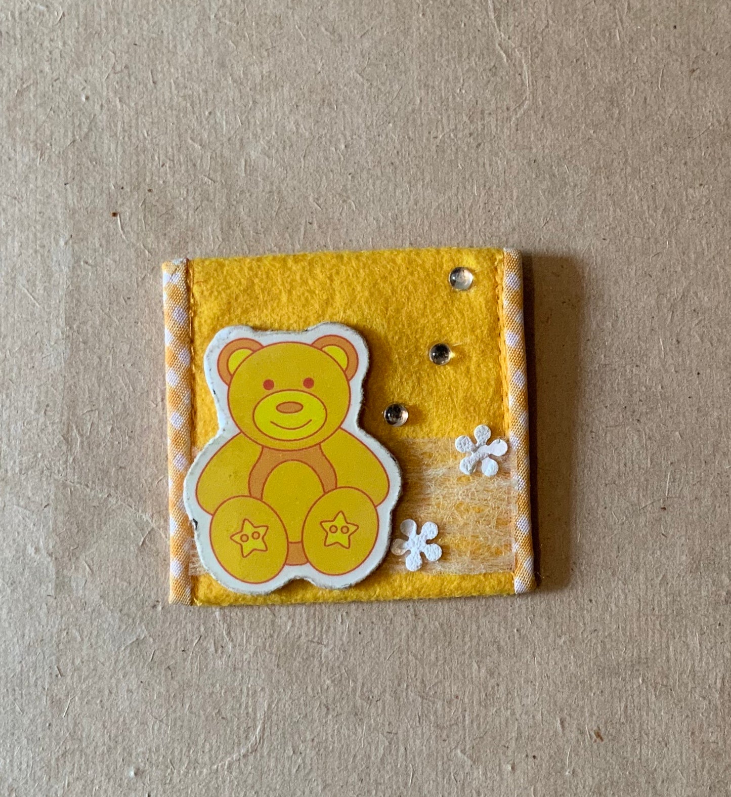 Yellow square pouch
