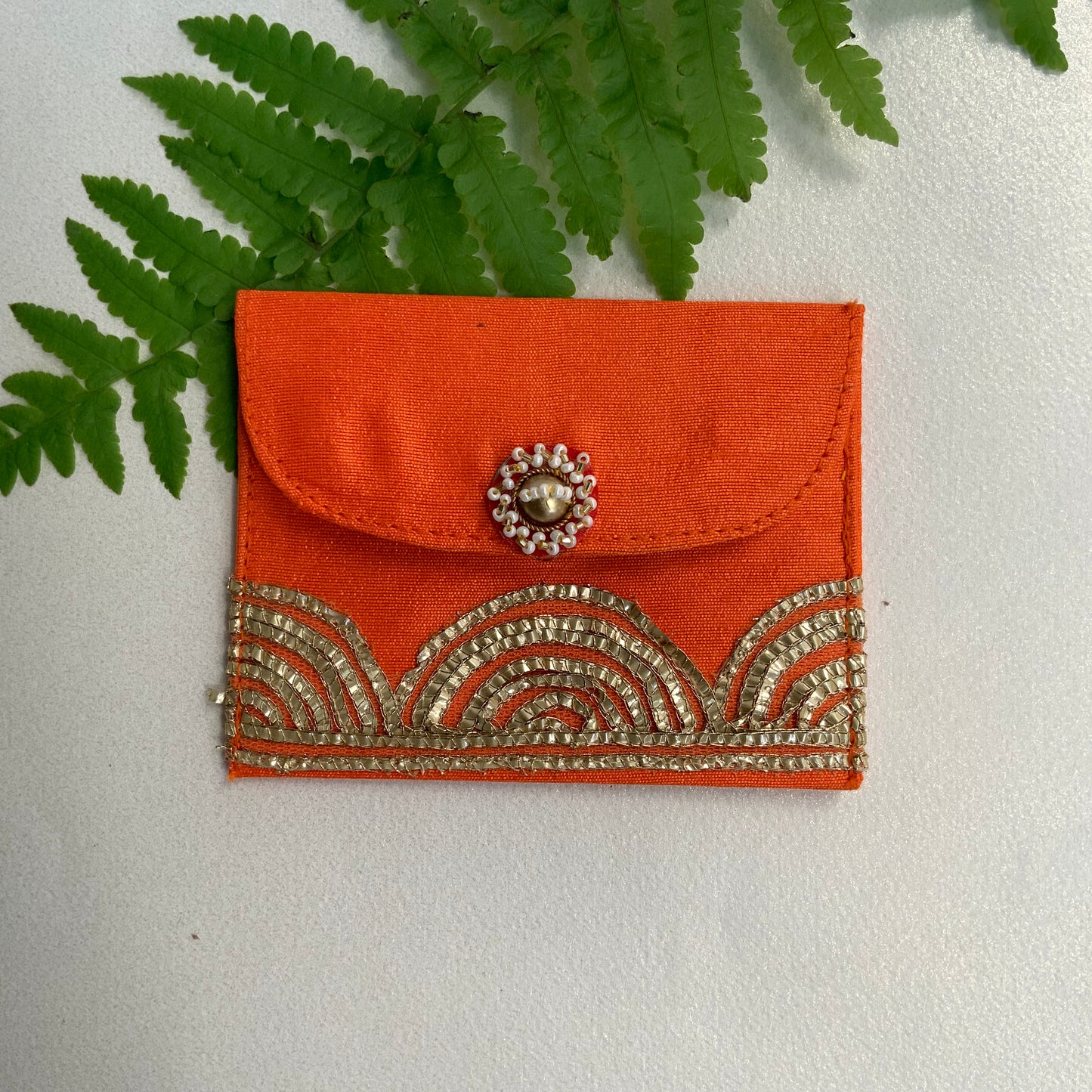 Scallop Fabric Envelope - Small