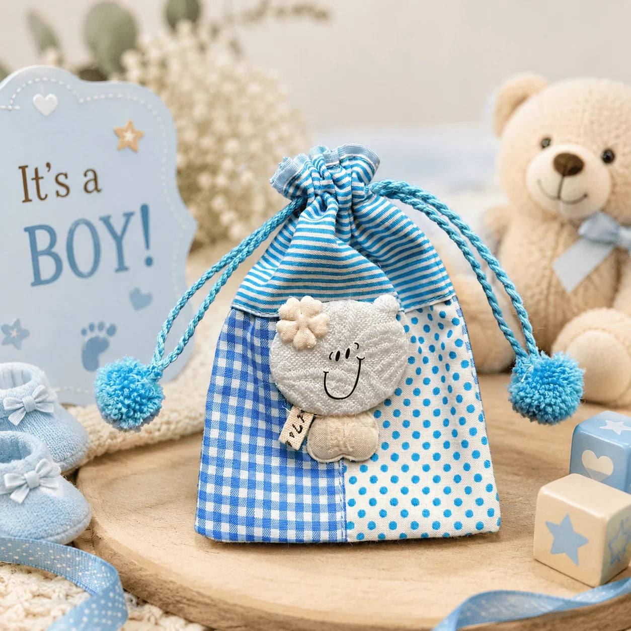 Bags & Potlis - Birth Announcement - Baby Boy