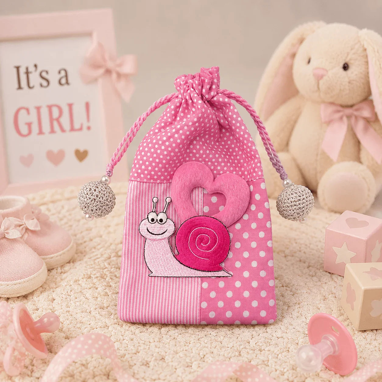 Bags & Potlis - Birth Announcement - Baby Girl