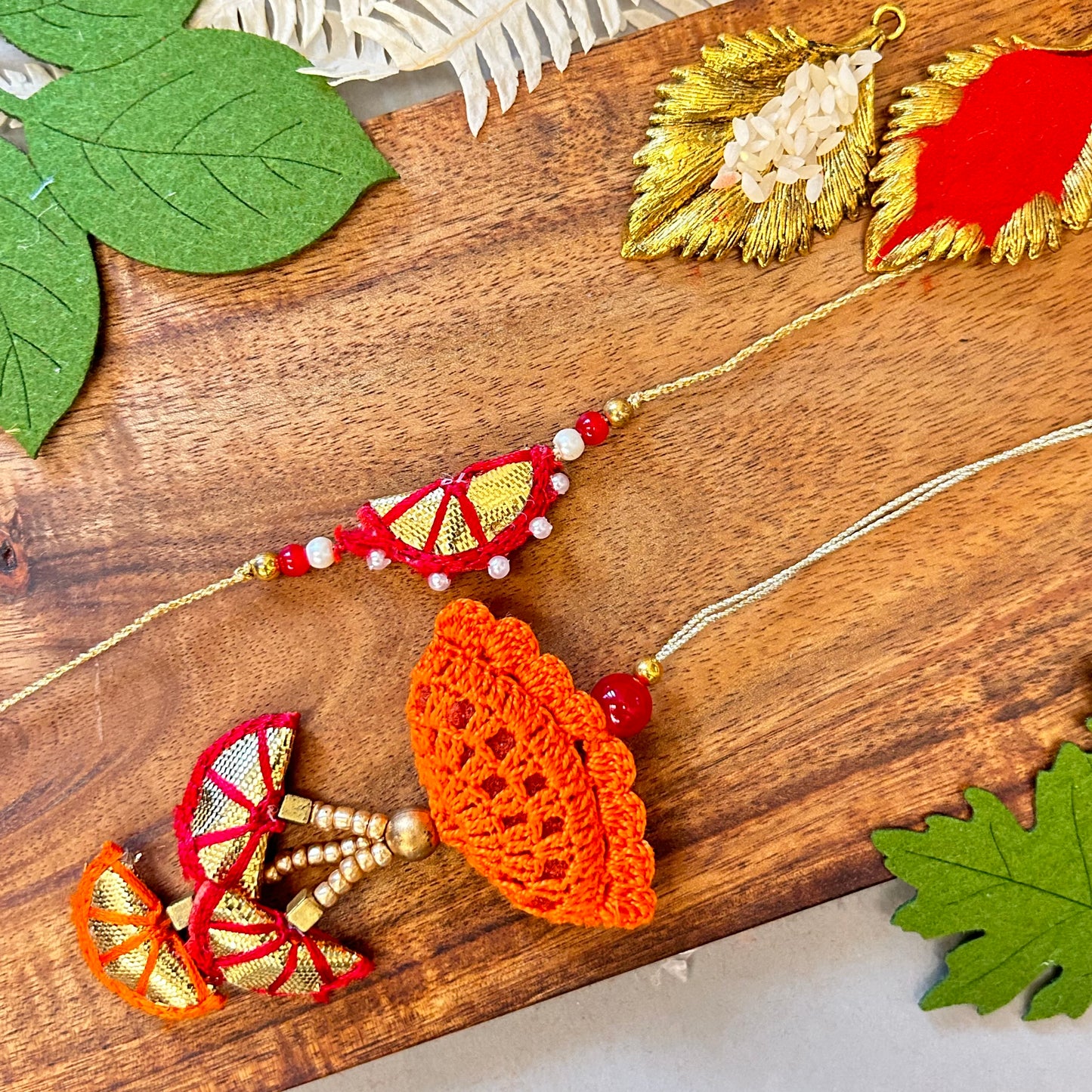 Orange Crochet Set