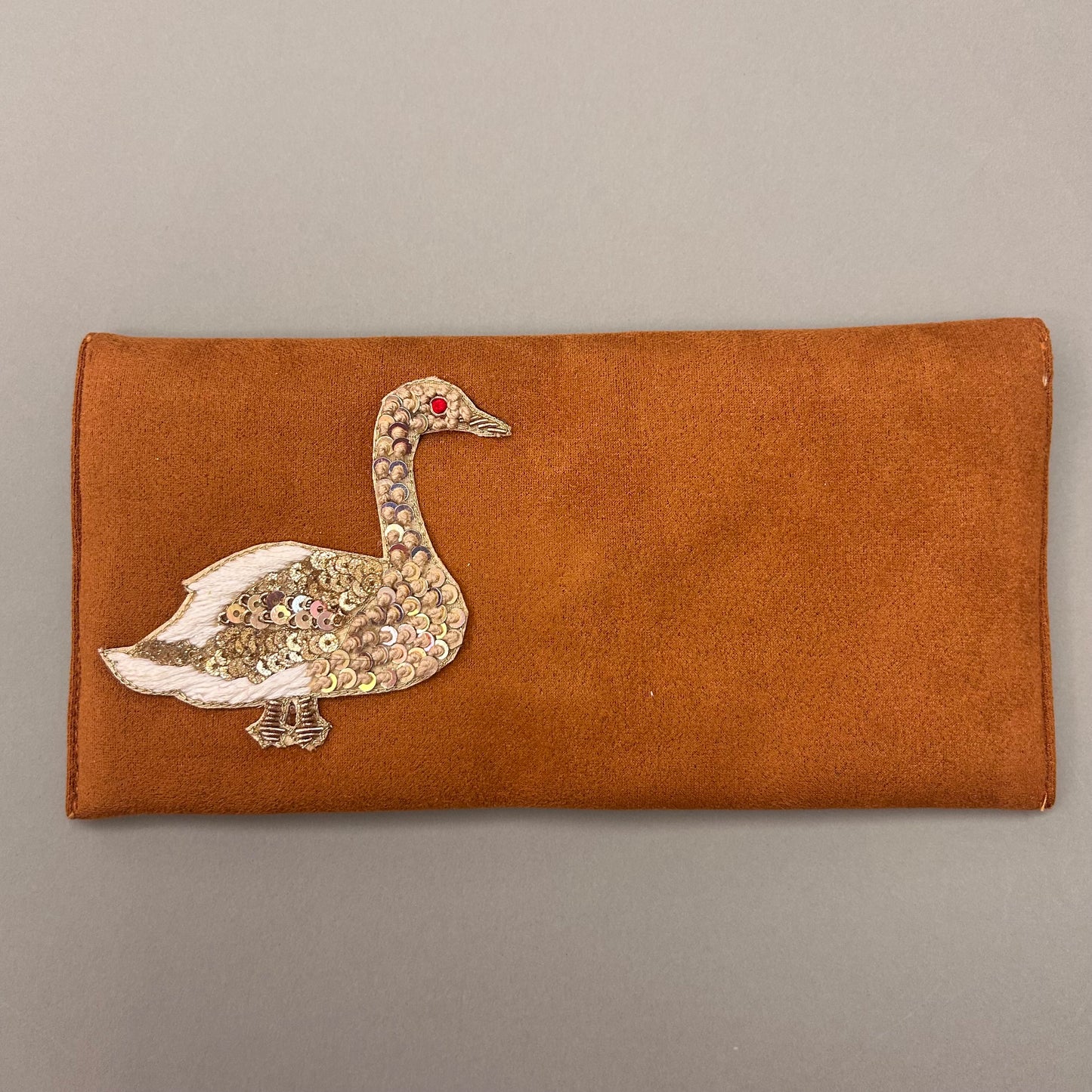 Duck Motif Suede Foam Envelope - Large