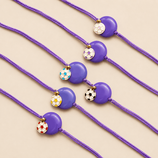 Big Button Football Rakhi