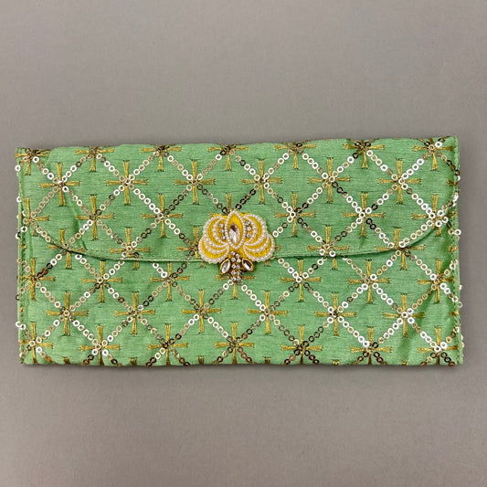 Sequin Square Fabric Envelope - Large