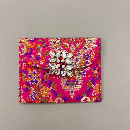 Brocade Multicolour Pasa Envelope - Small