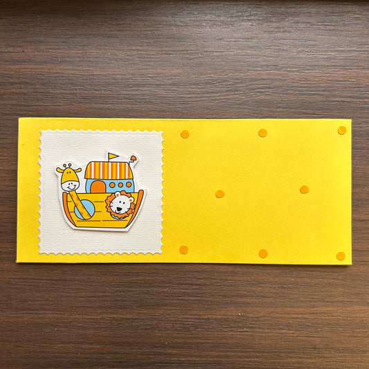 Boat on Square Stamp