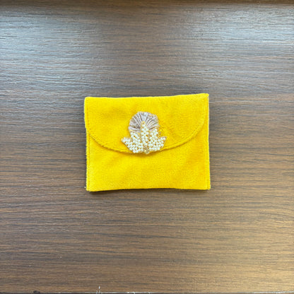 Suede Foam Lotus Motif Envelope - Small