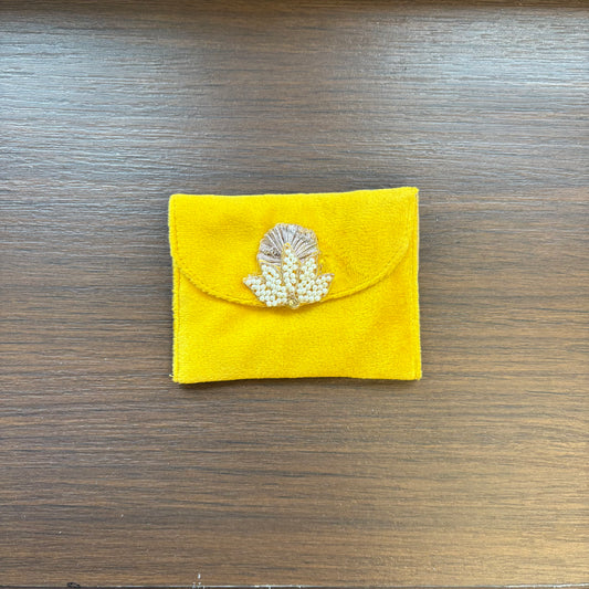 Suede Foam Lotus Motif Envelope - Small