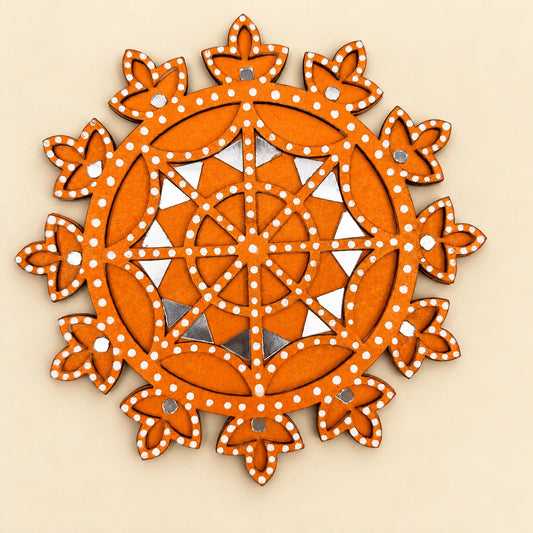 Orange Rangoli