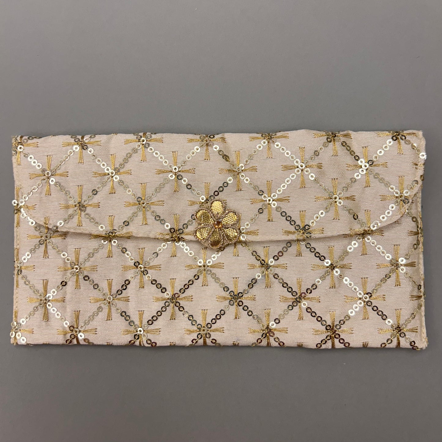 Sequin Square Fabric Envelope - Large