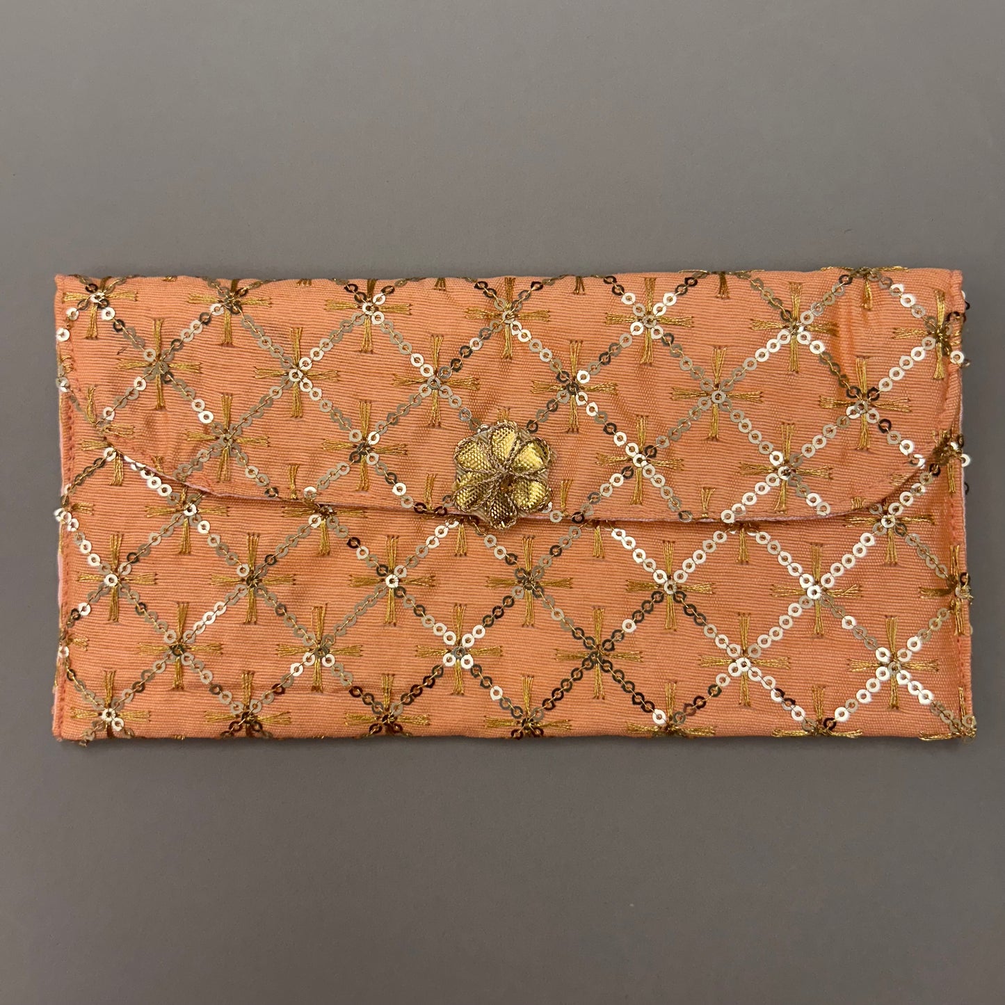 Sequin Square Fabric Envelope - Large