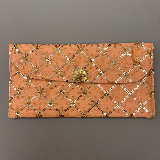 Sequin Square Fabric Envelope - Large