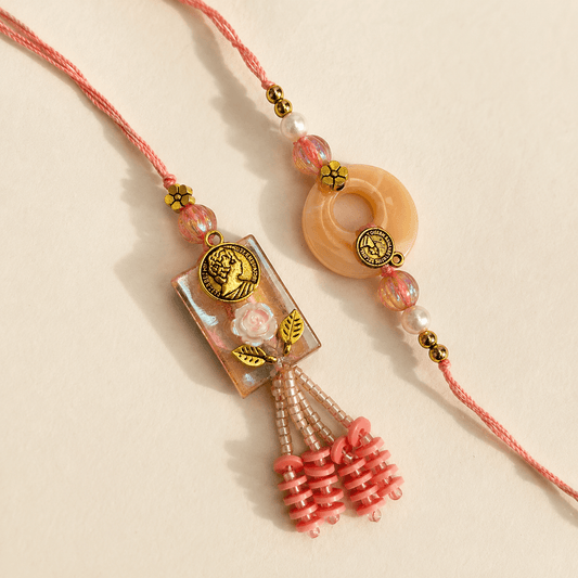 Peach Set with Coin & Flower
