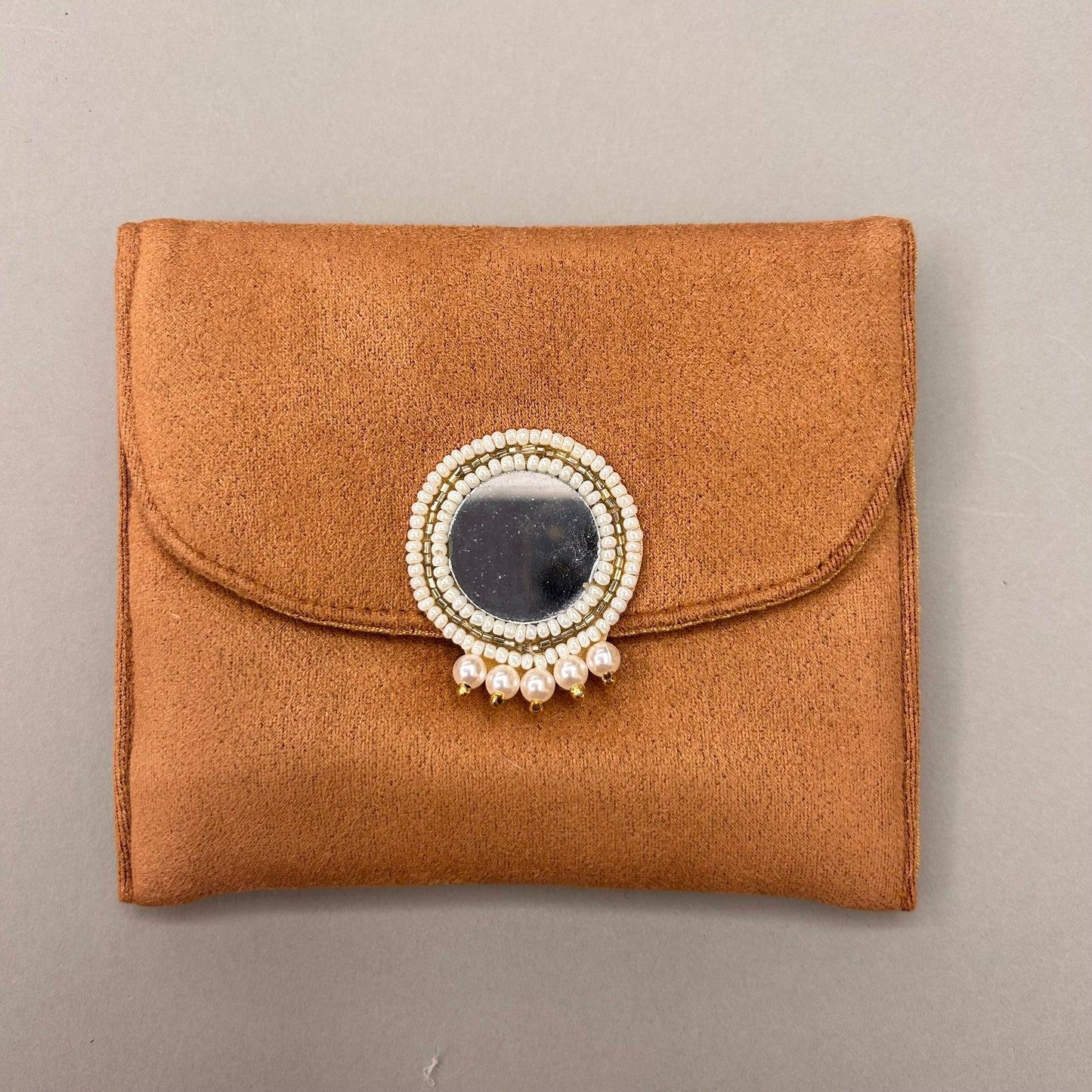 Mirror Motif Fabric Foam Envelope - Medium