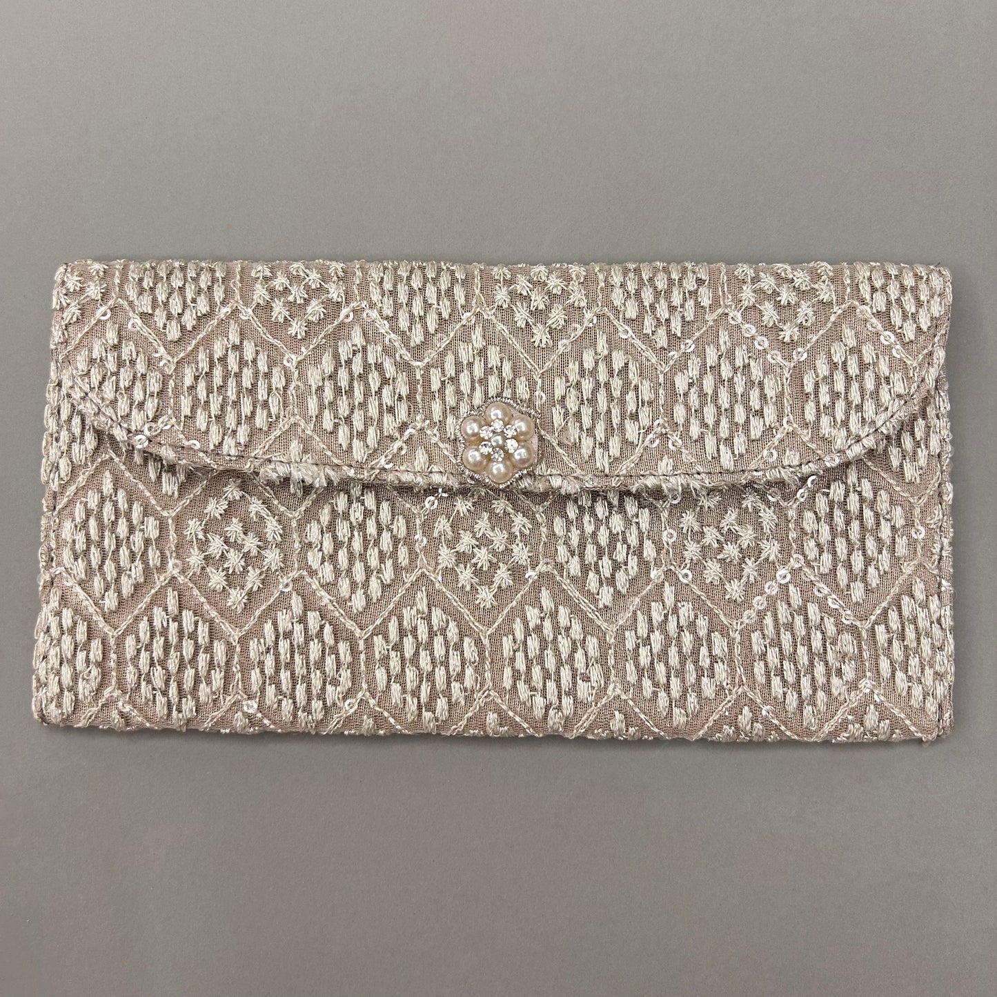 Diamond Sequin Fabric Envelope