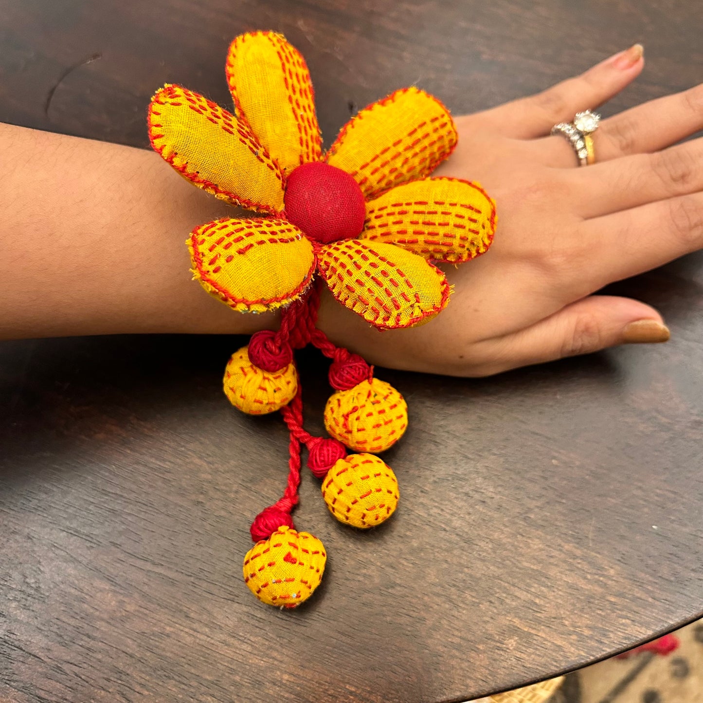 Big Flower Bracelets with Earrings